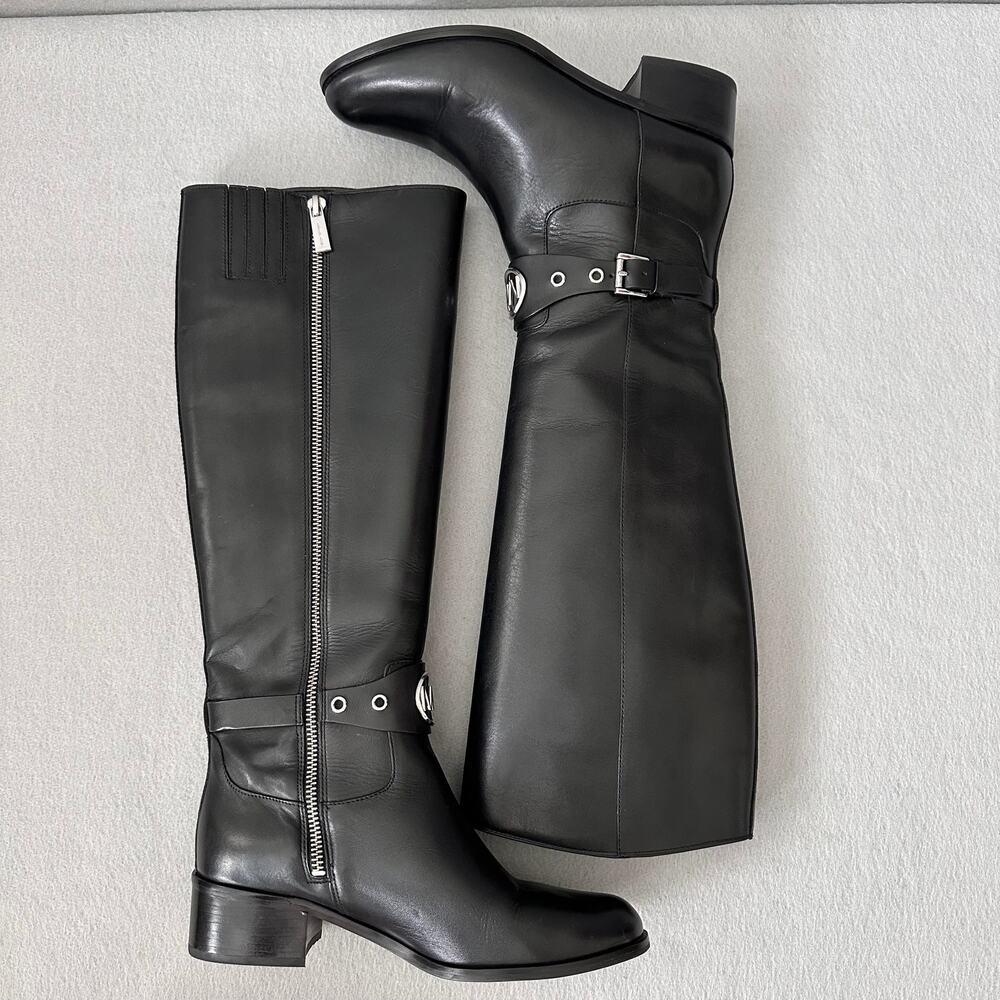 MICHAEL Michael Kors Women’s Heather Leather Almond Toe Tall Riding Boots Size 6 - Picture 8 of 16